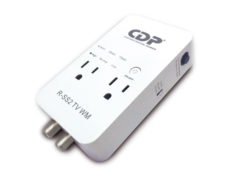 CDP supresor de picos para electrodomesticos para tv-audio y video/ 1800w/15amp R SS2TV