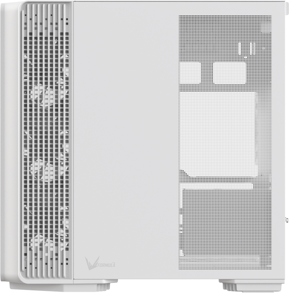Formula V Line Case Blanco 5 Ventiladores ARGB, Crystal Z7 PA