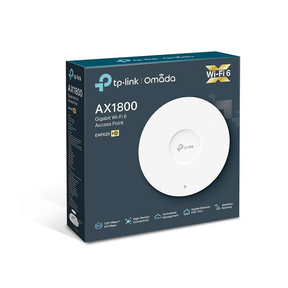TP-Link Punto de Acceso Wi-Fi 6 AX1800, EAP620 HD