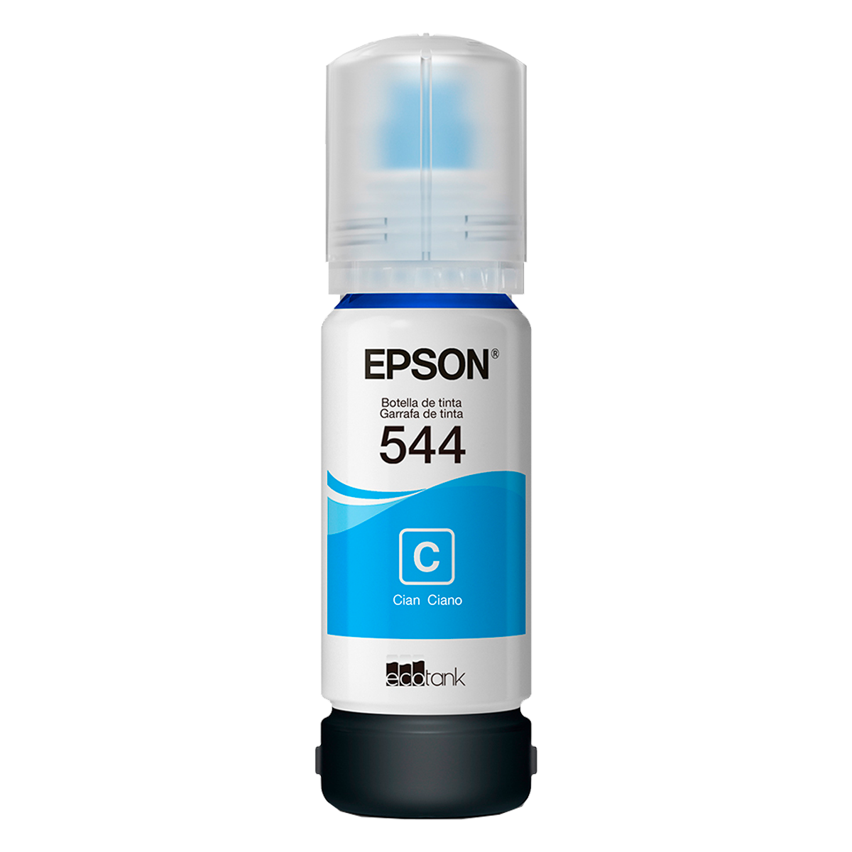 Botella Tinta Epson EcoTank T544 Cian, T544220