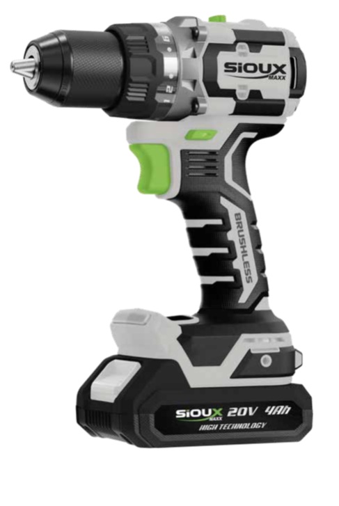 Sioux Maxx Taladro inalámbrico 20V 80 Nm, ST1280/20K2-4