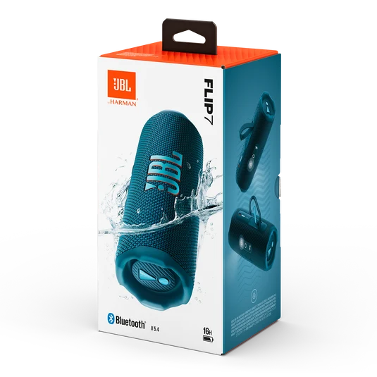 Empaque del JBL Flip 7 azul