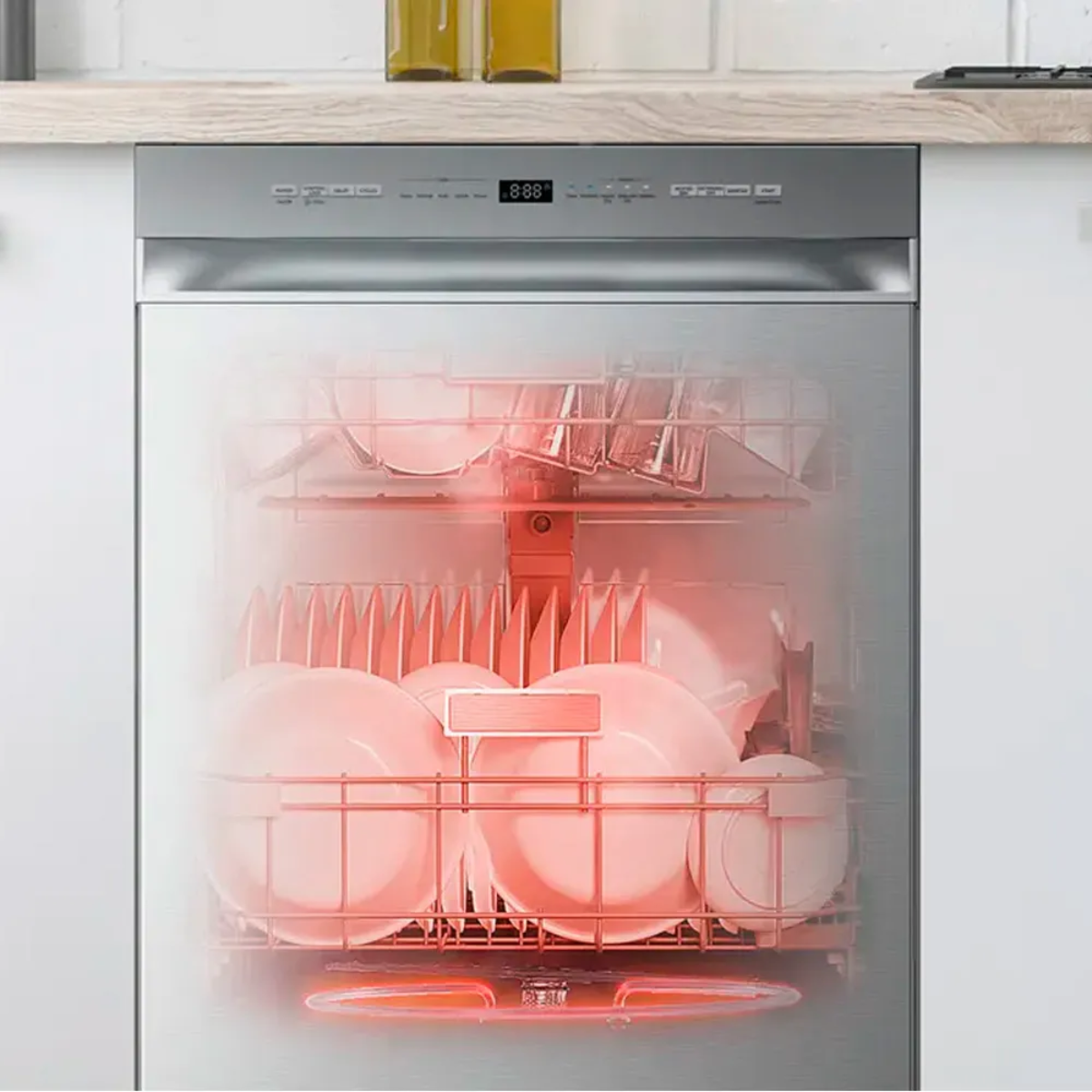 Lavavajillas Empotrable Midea MDWPS1401KSS | Sense Wash | Silver