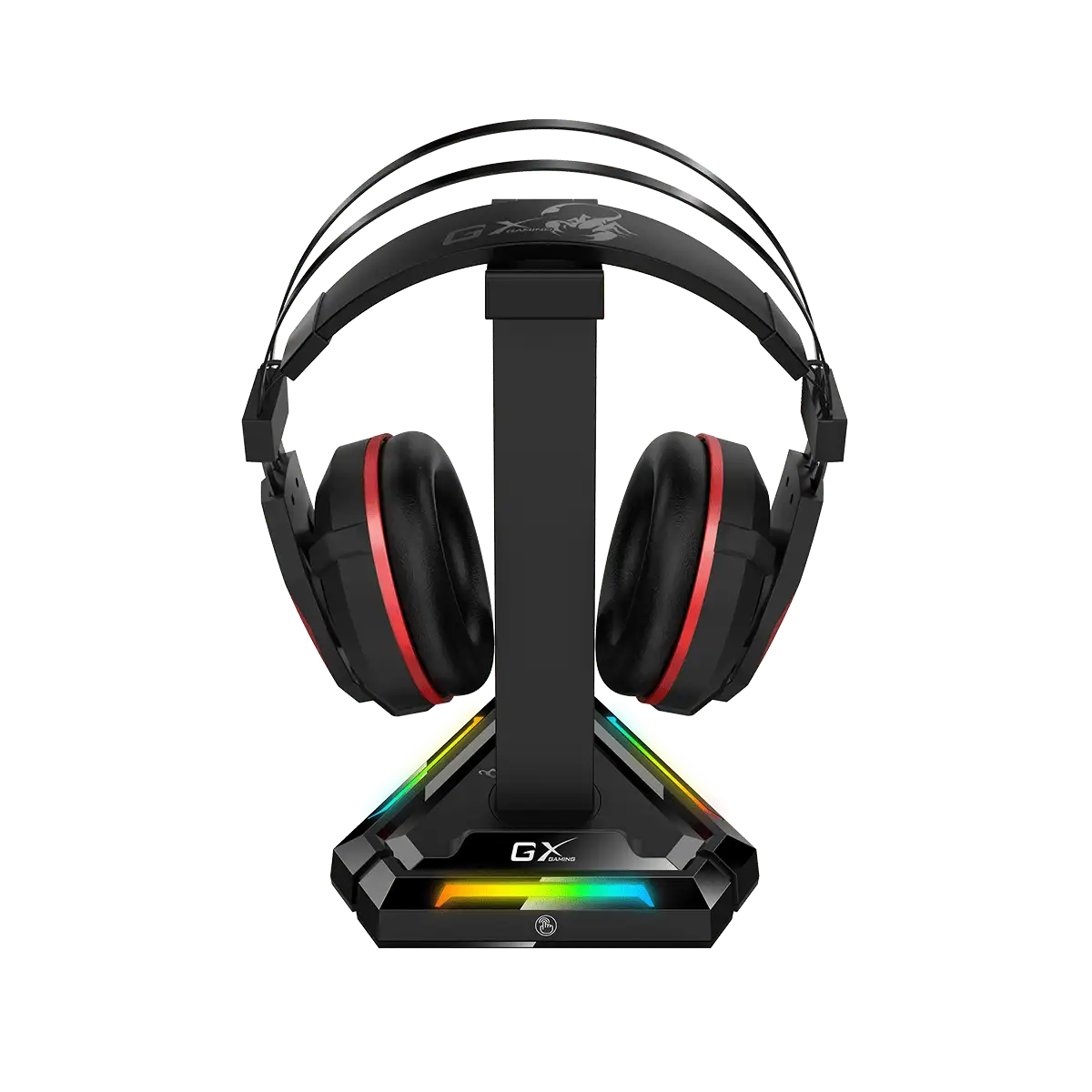 Genius soporte para audífonos RGB hub USB, GX-UH100