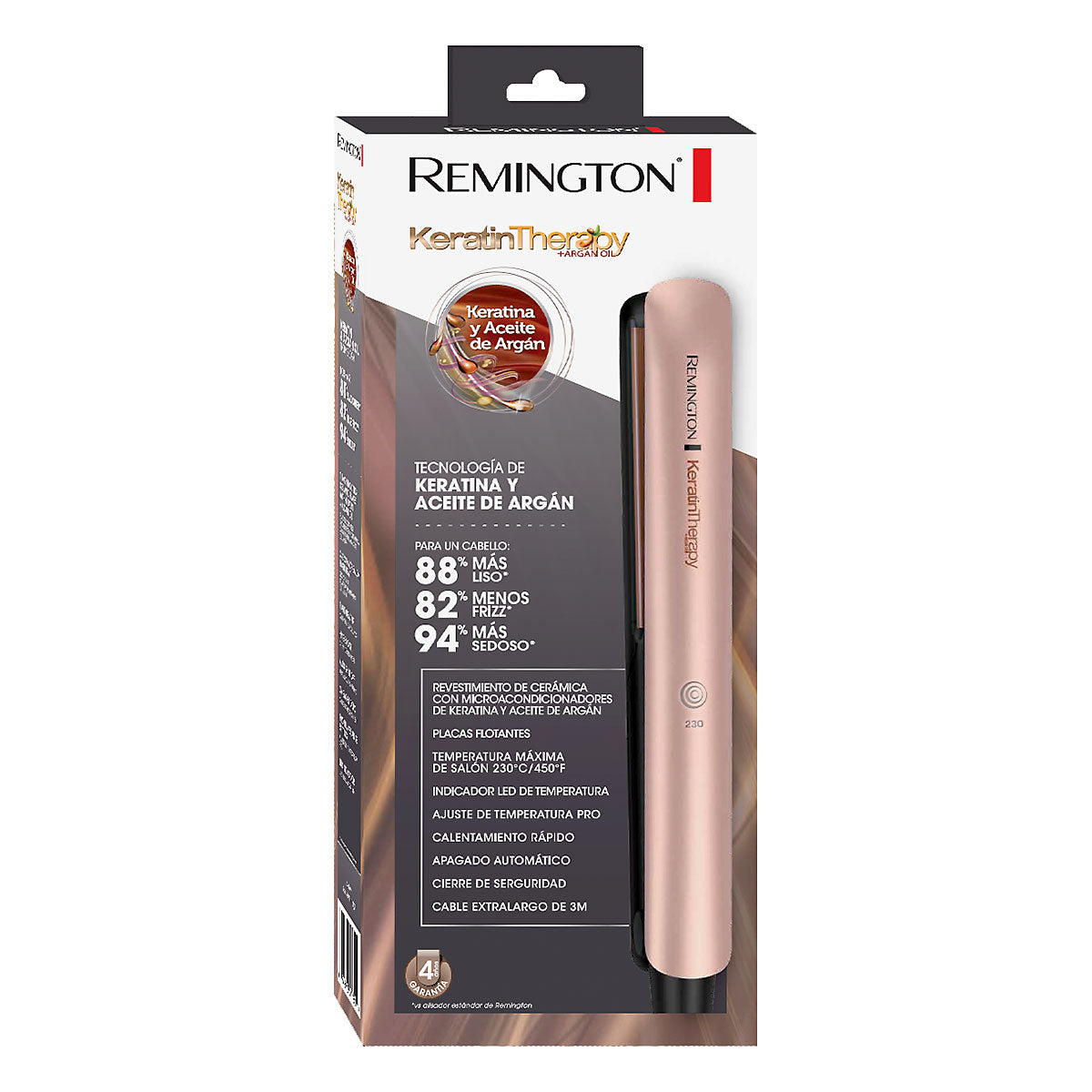 Plancha Remington Keratin Therapy, S8599-110F