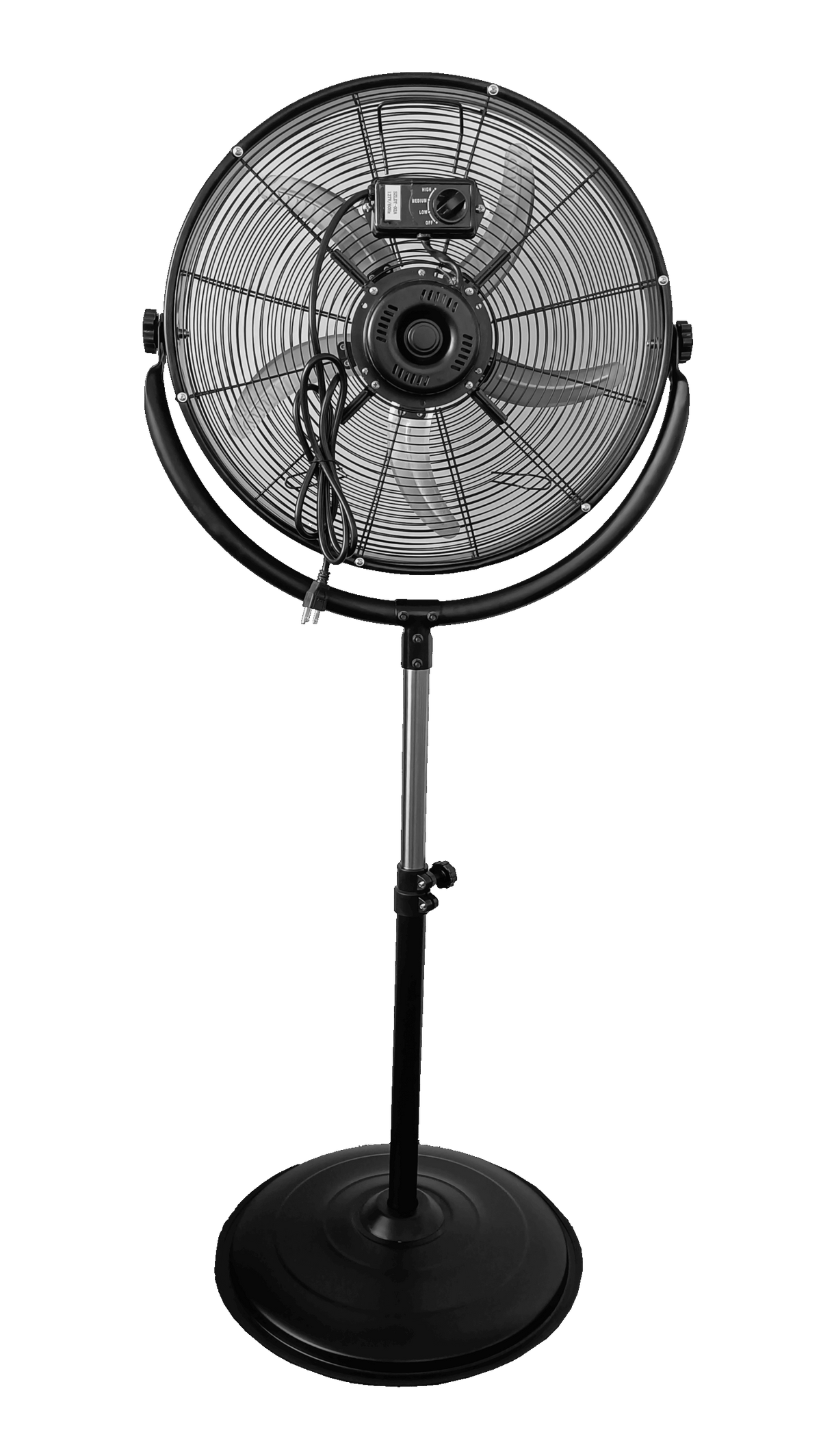 Stanley Ventilador de pedestal STXEKHGP2000P vista lateral