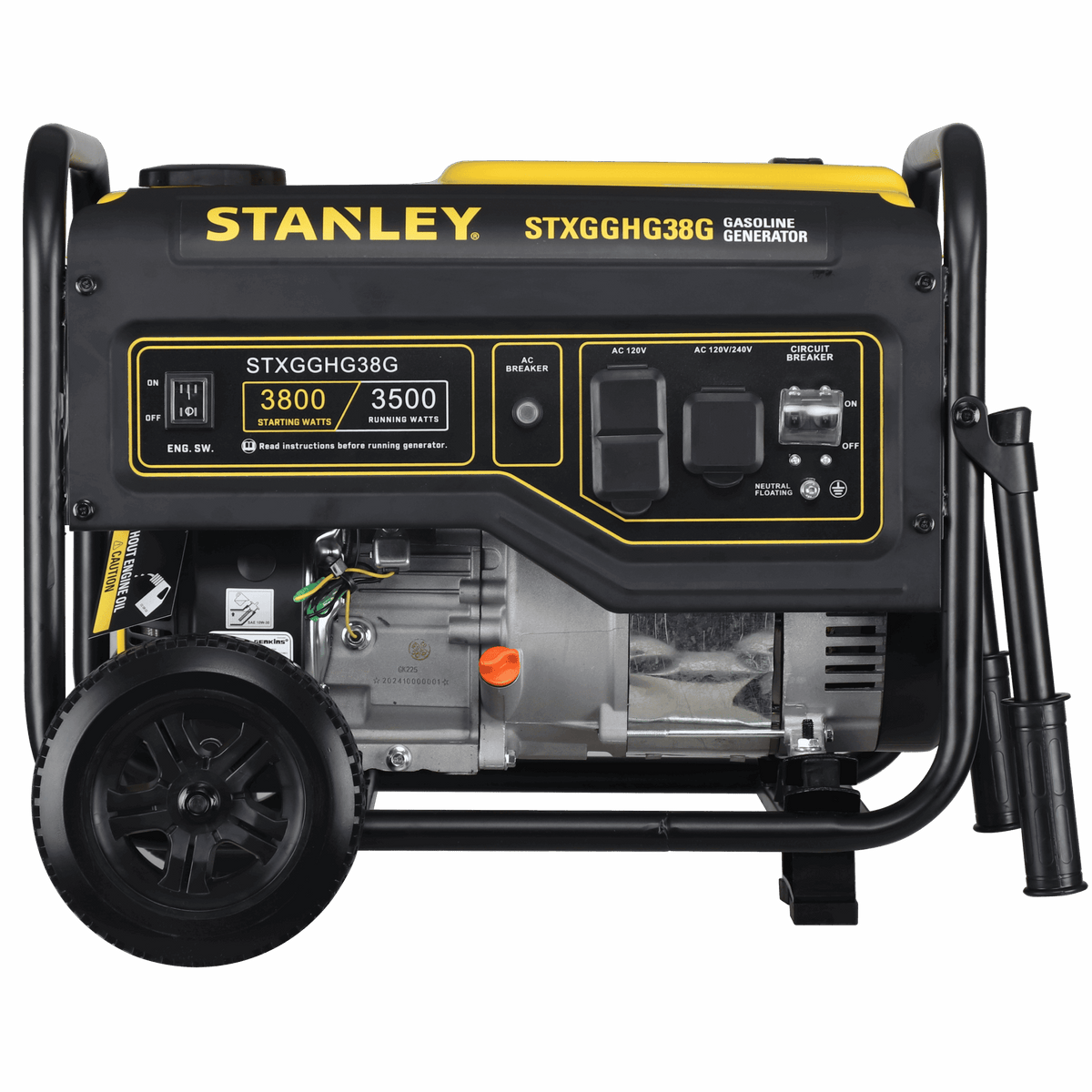 Stanley Generador 3800W STXGGHG38G panel de control
