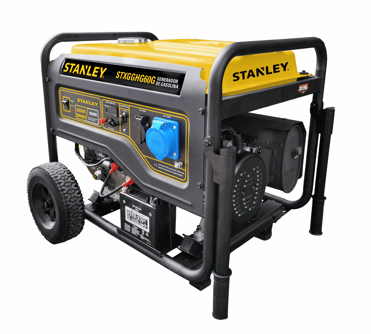 Stanley Generador 6000W STXGGHG60G panel de control