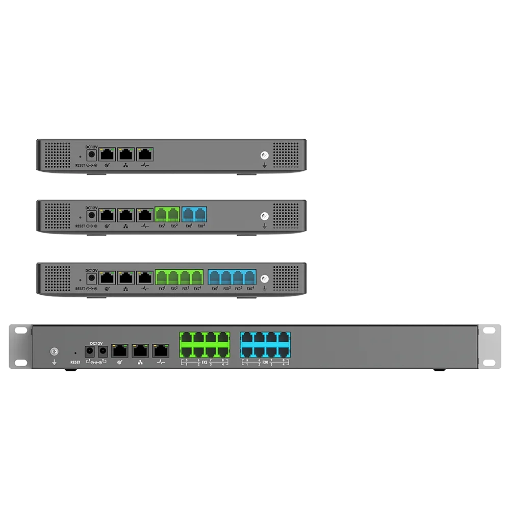 Grandstream UCM6302A IP PBX de Audio para 500 Usuarios con 2 FXS, 2 FXO y 3 Puertos Gigabit PoE+
