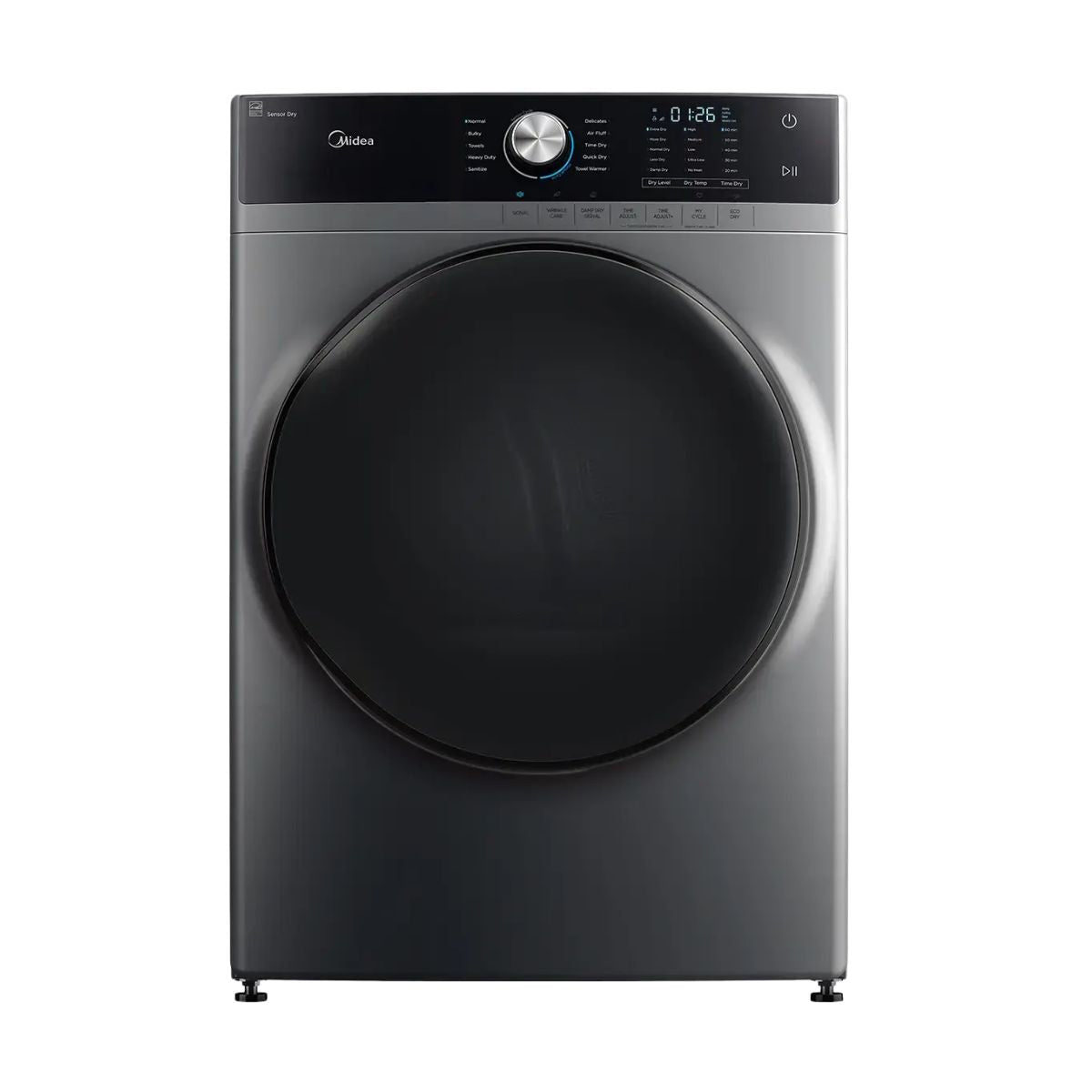 Secadora de carga frontal Midea Titan MH04ED80/S-CA | 21Kg | Silver | Sensor Inteligente