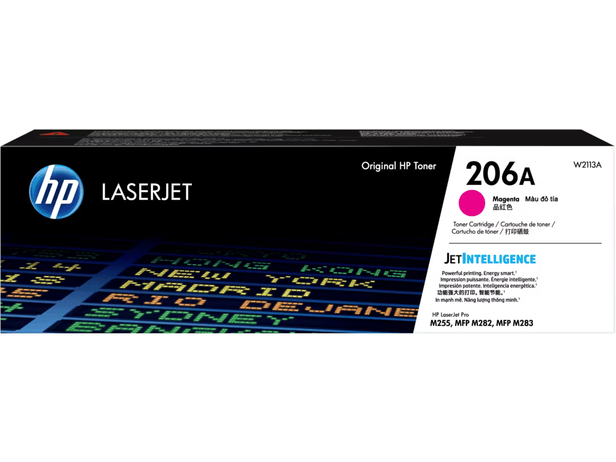 Cartucho Tóner HP 206A Magenta, W2113A
