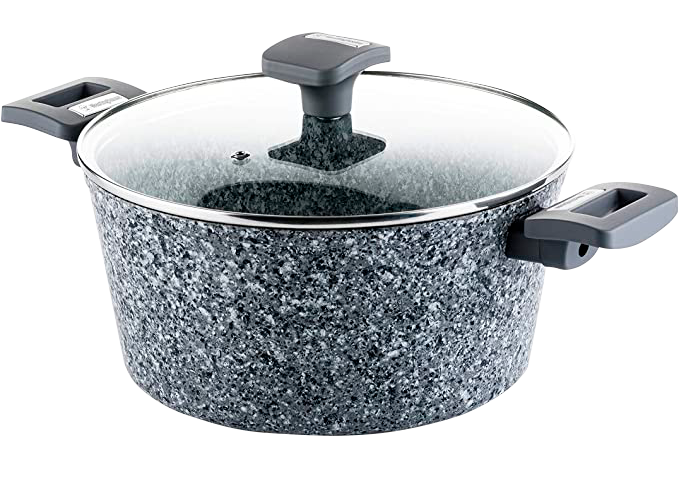 Cacerola con Tapa Westinghouse | 24 cm | Granito Gris | Aluminio Fundido