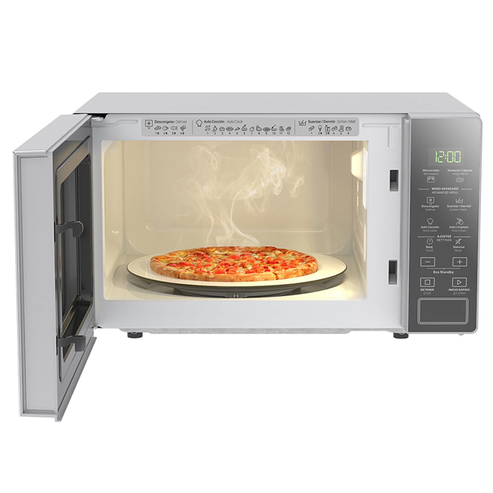 Microondas Whirlpool WM1807D | 0.7 pies | Acabado espejo | Plateado