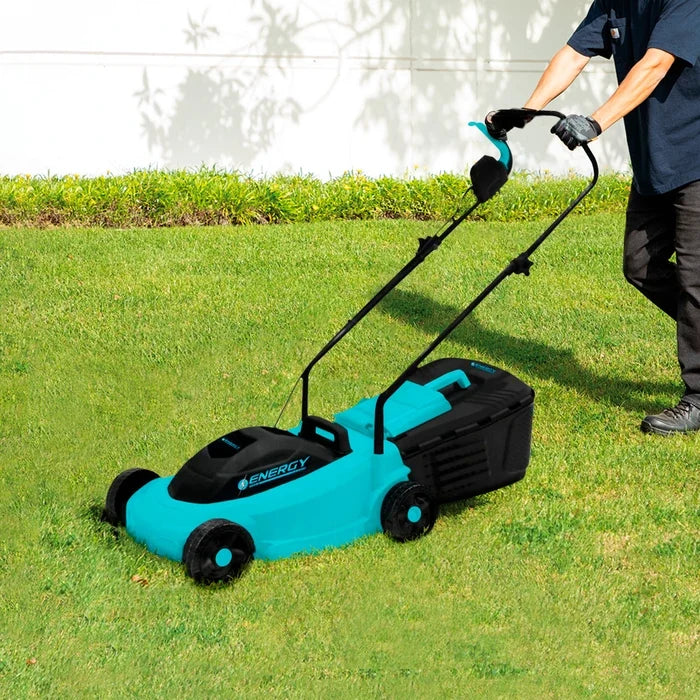 Energy Cortadora de Césped Eléctrica 1450 W 120 V con Corte de 32 cm y Bolsa de 30 L, LM32/1/120