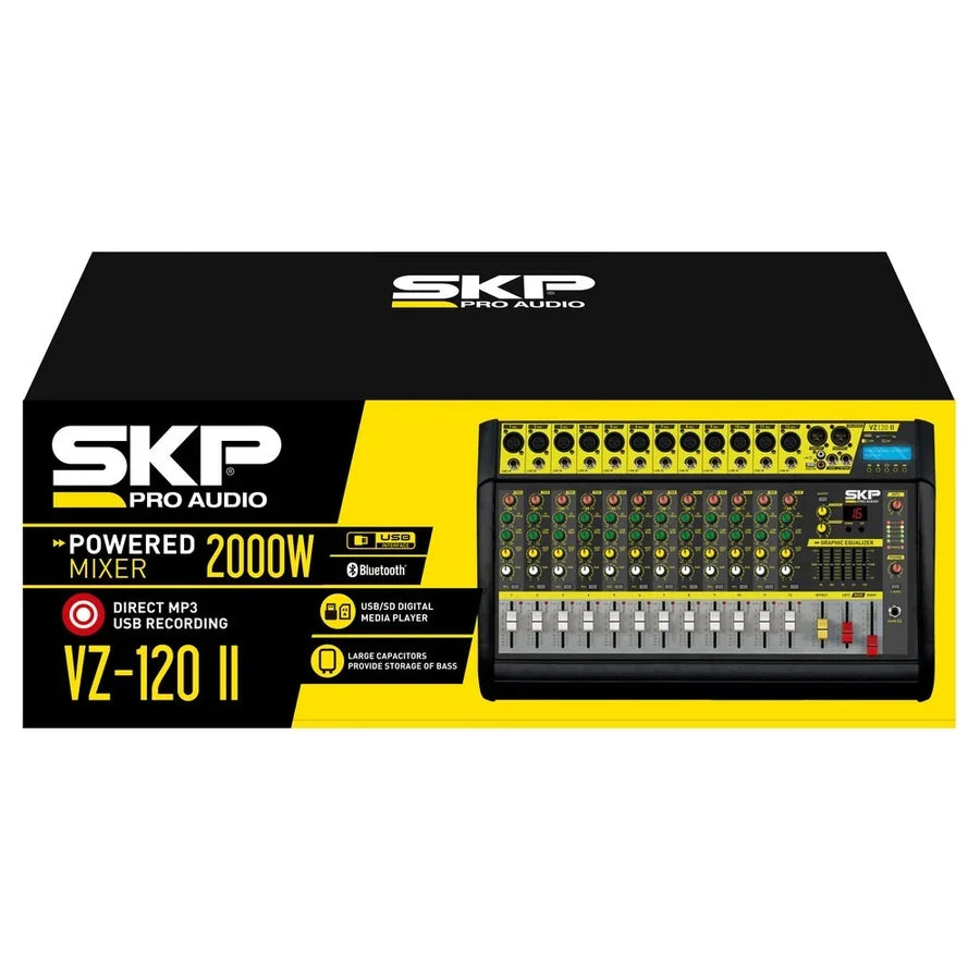 SKP VZ-120II mezcladora amplificada 12 canales 2000W