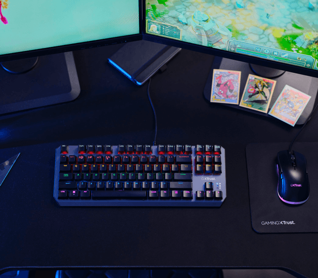 Empaque original del teclado Trust Gaming GXT 834 Callaz mecánico modelo 24407