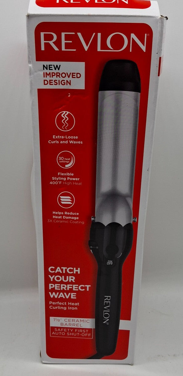 Pinza Eléctrica Cerámica 1” Revlon | Para crear rizos definidos y proteger tu cabello