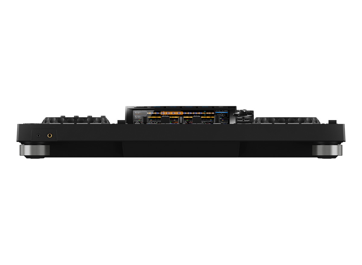 Pioneer DJ XDJ-RX3 vista de conexiones traseras: USB, salida master XLR y phono