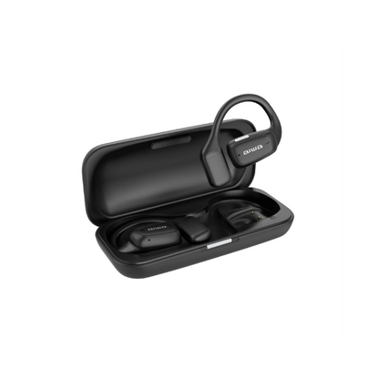 AIWA AW-K56B audífono conducción de aire negro vista frontal