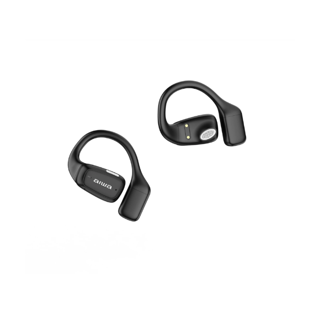 AIWA AW-K56B audífono conducción de aire negro puesto