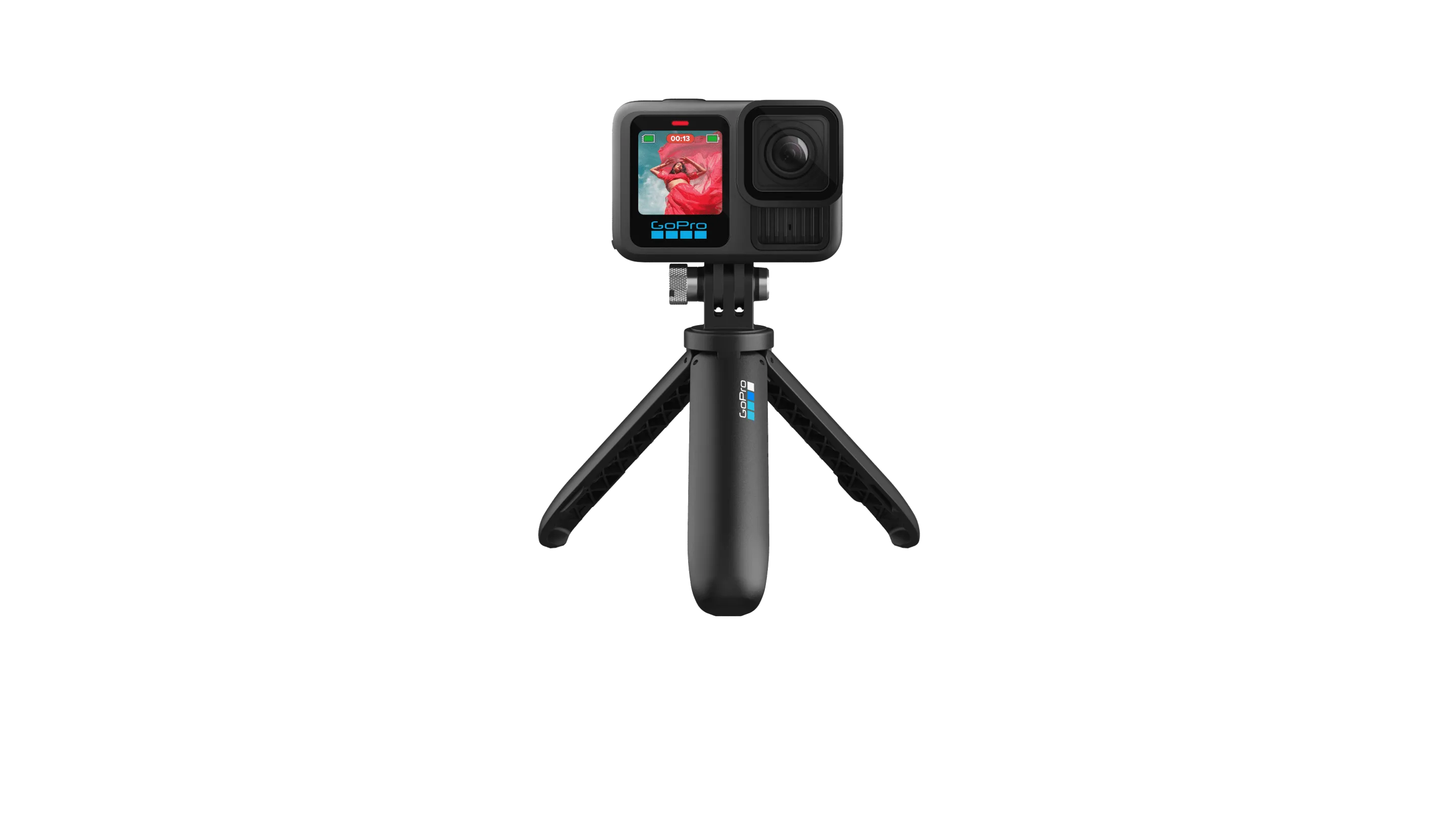 GoPro Shorty vara de extensión compacta cerrada mostrando diseño portátil