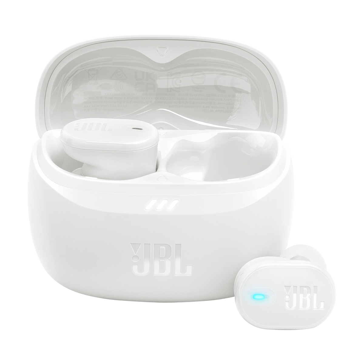 Audífonos JBL Tune Buds 2 blancos - vista frontal principal