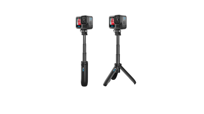 GoPro Shorty extendida a máxima longitud con cámara GoPro montada