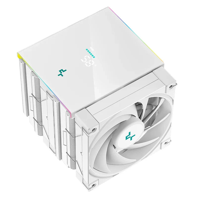 Abanico DeepCool AK620 WH | 120mm FDB | Doble Ventilador | CPU Silencioso | Blanco