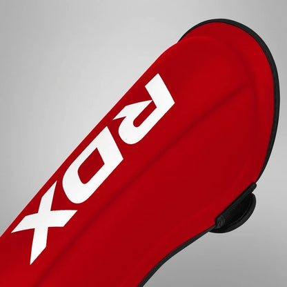 RDX Espinilleras con Empeine Rojo/Blanco, T1