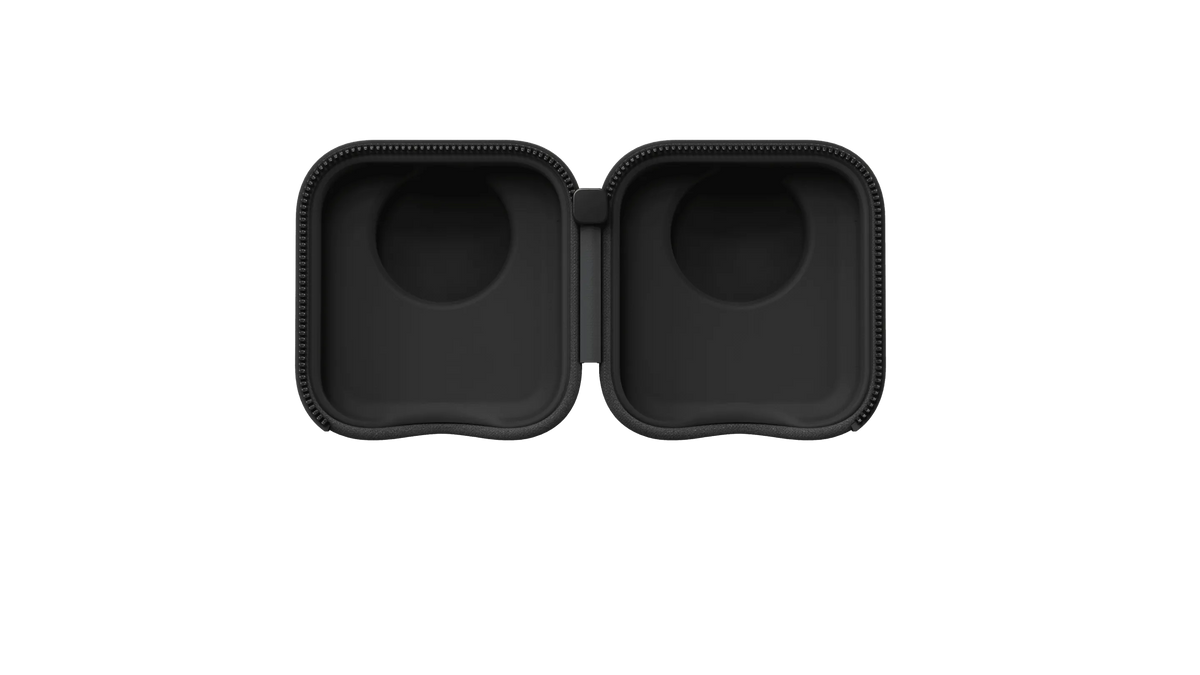 Estuche GoPro MAX2 abierto vista superior con cámara instalada