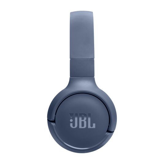 JBL Tune 520BT azul vista de perfil izquierdo con controles laterales