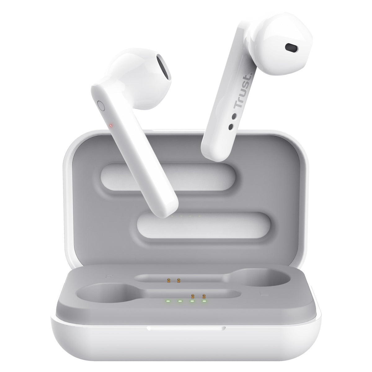 Audífonos Trust BT Control Táctil Blanco 23783 vista frontal