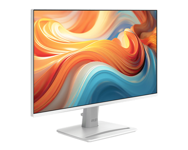 Monitor MSI PRO MP243W E14 perfil lateral mostrando diseño delgado y soporte