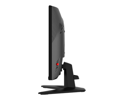 Monitor MSI MAG 242C encendido mostrando imagen gaming vista frontal