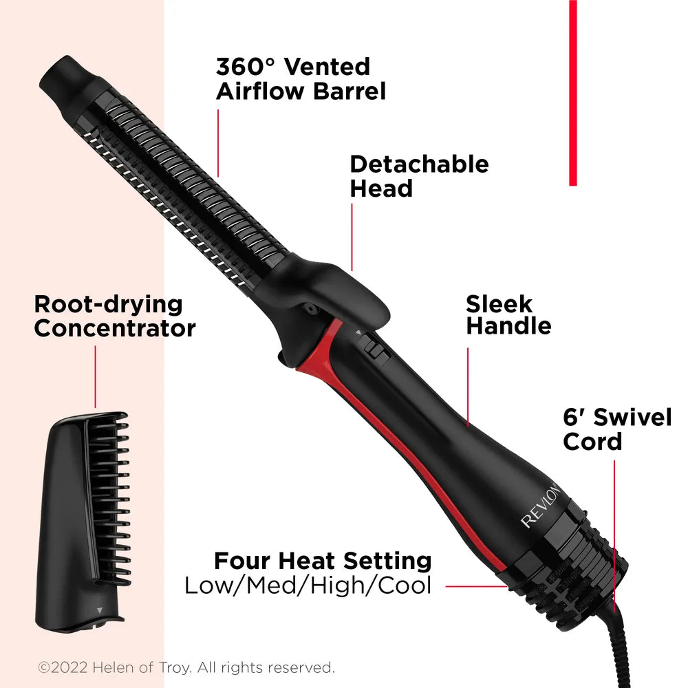 One-Step Rizadora Secadora Revlon | Para rizar y secar tu cabello en un solo paso con volumen y definición