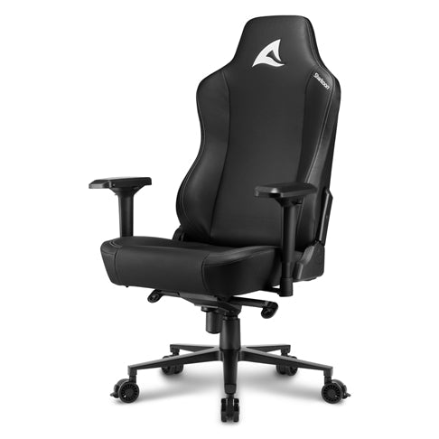 Silla gaming Sharkoon SGS40 negra vista frontal completa