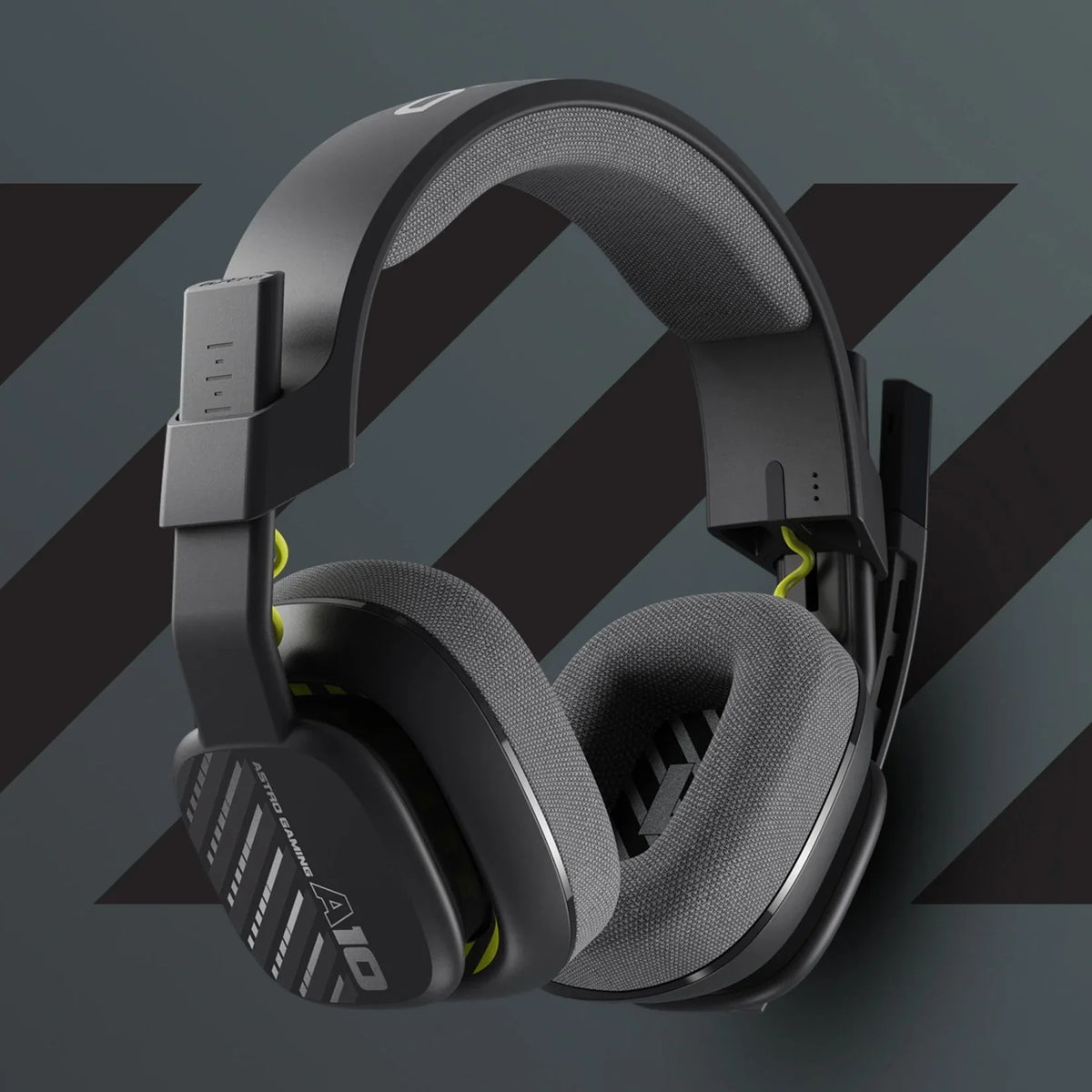 Micrófono Flip-to-Mute del headset gaming Logitech Astro A10 Gen 2 en detalle