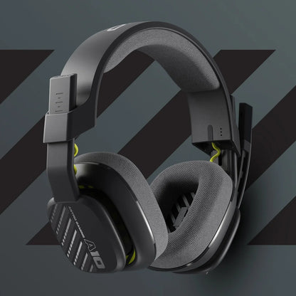 Micrófono Flip-to-Mute del headset gaming Logitech Astro A10 Gen 2 en detalle