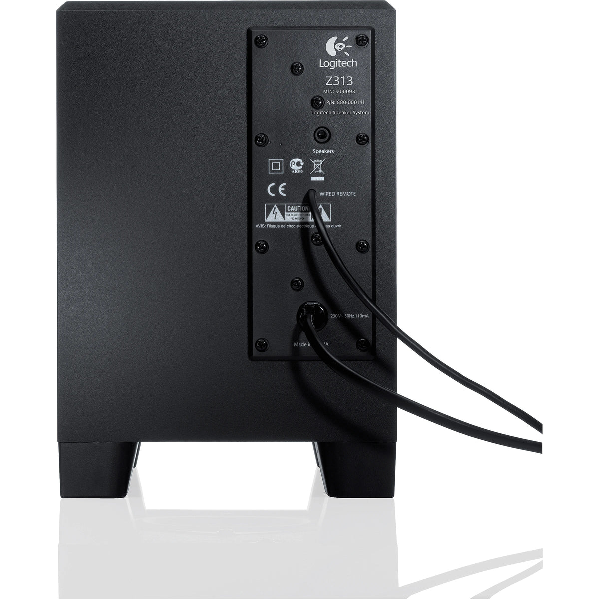 Logitech Parlante 2.1 25W RMS Subwoofer, Z313
