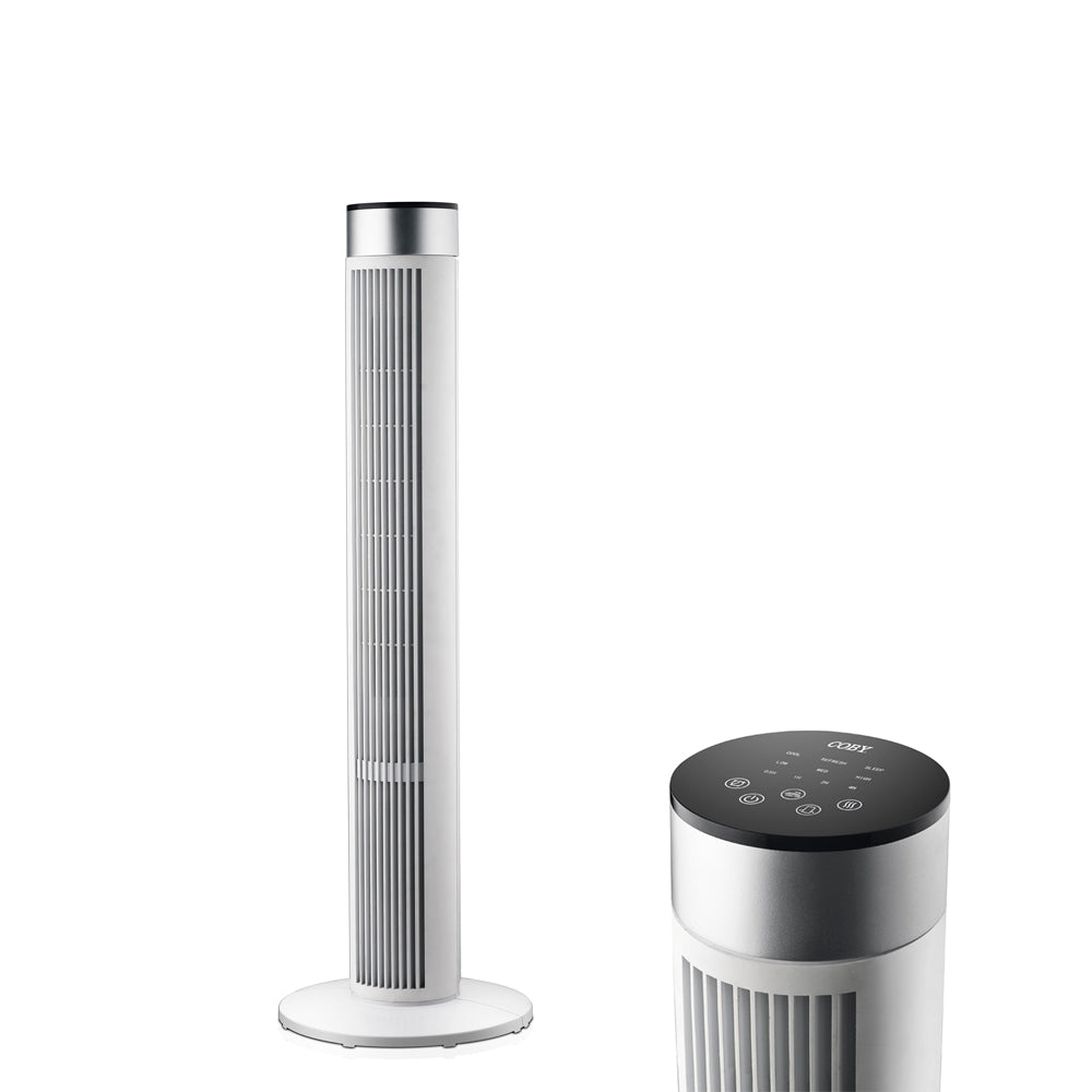Coby Ventilador de Torre 39" 40W, CY-TF-AB-TORRE 39INCH-WH