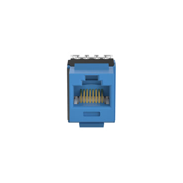 Panduit jack modular NetKey Cat 6A NK6X88MBU azul, vista posterior