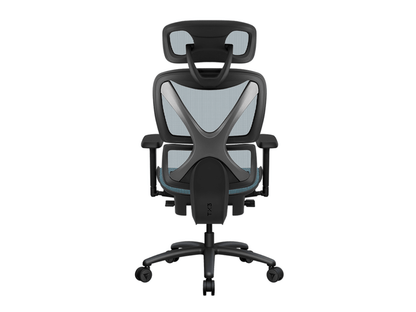 ThunderX3 XTC Chroma TEGC-3073101.B1 Silla de Oficina Ergonómica Azul/Negro con Malla Transpirable y Cuero PU
