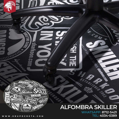Alfombrilla Sharkoon Gaming Skiller SFM10 | Para Silla Gamer | Diseño Gamer | Antideslizante | 120cm
