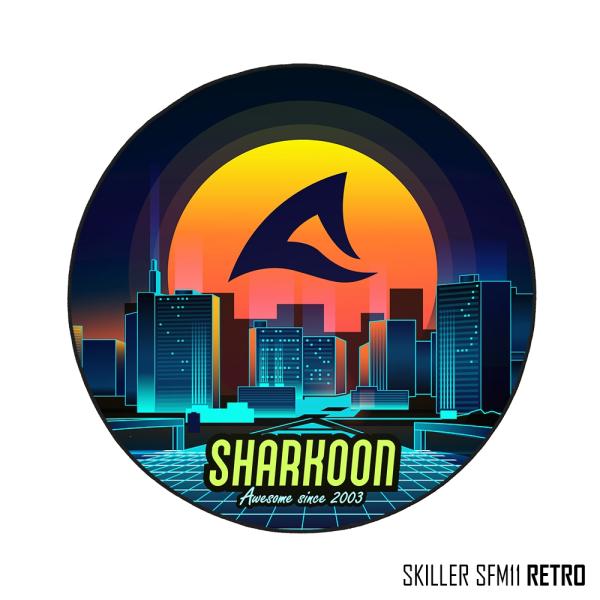 Alfombrilla Sharkoon SFM11 Retro | Para Silla Gamer | Diseño Vintage | Antideslizante | 120cm