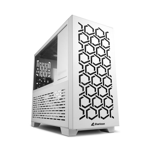 Case Sharkoon MS-Y1000 WH MATX | Media Torre | Blanco | Panel Lateral de Vidrio Templado