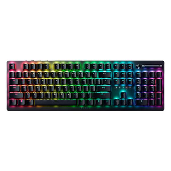 Teclado gaming Razer DeathStalker V2 Pro con iluminación RGB frontal completa