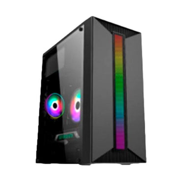 Case gaming Eagle Warrior CM16KTRA001C vista frontal con tira RGB H350