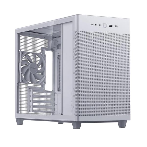 Case Gaming ASUS PRIME AP201 Micro ATX con Vidrio Templado Blanco