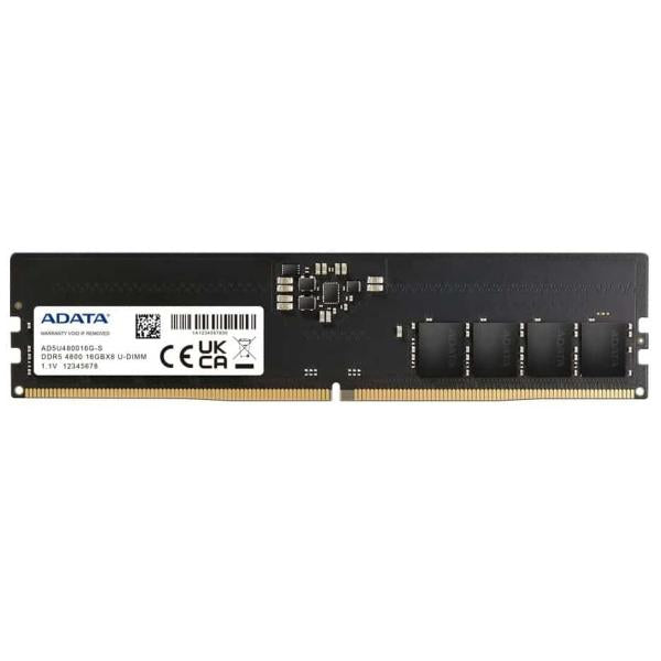 MEMORIA RAM PC ADATA 8 GB DDR5 5600 MHZ CL46 1.1 V AD5U56008G-S NEGRO