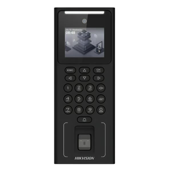 CONTROL DE ACCESO HIKVISION DS-K1T321MFWX | 2.4” LCD Display | 2MP Lens | Reconocimiento Facial y Huella Dactilar